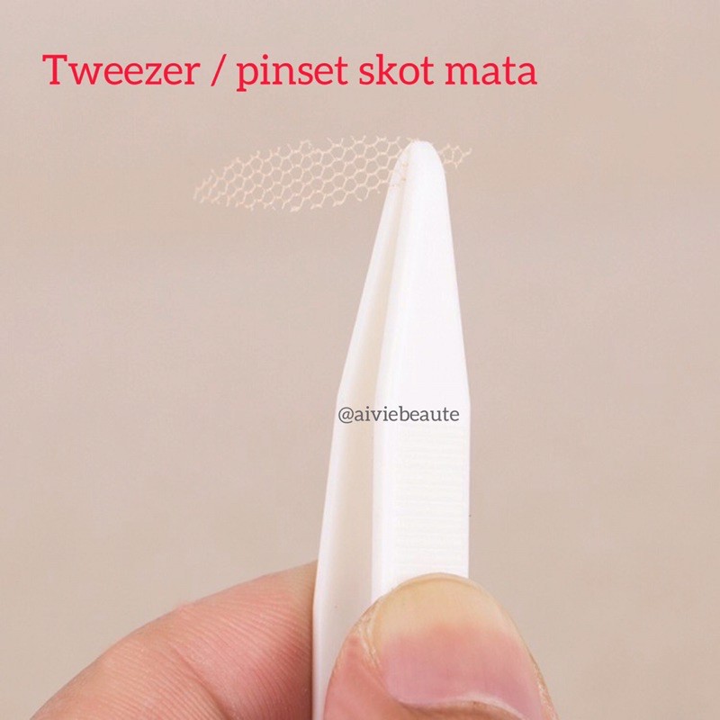 tweezer / pinset skot mata plastik putih