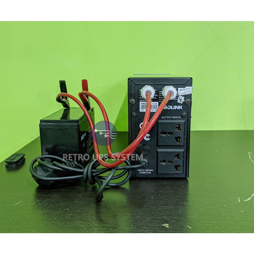 UPS Modifikasi Aki External Prolink PC600 12V 600VA 325Watt