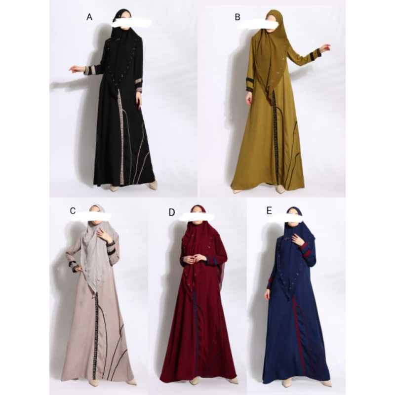 MUFIDAH SET BY EFER GAMIS SYARI PREMIUM SET SYARI ORIGINAL