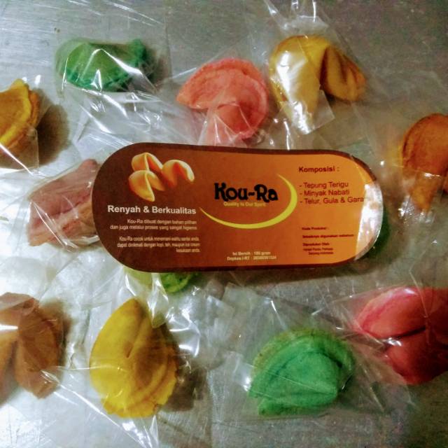 

Fortune cookies warna 10 pcs