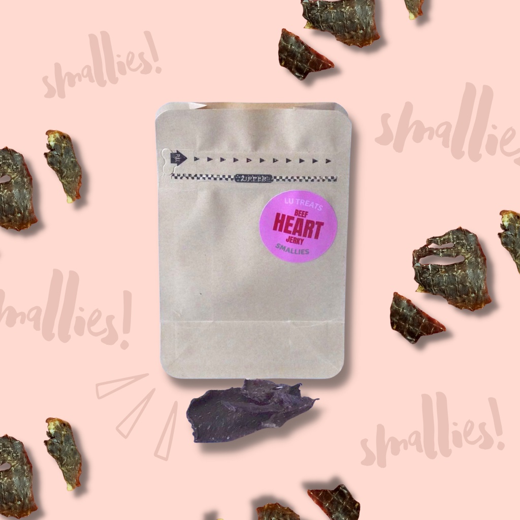 

SMALLIES! Aus Beef Heart Jerky (Jantung Sapi Australia Terdehidrasi)