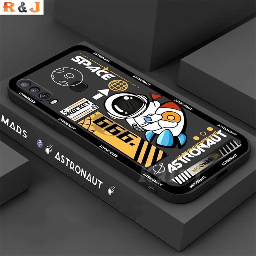 Case Bahan TPU Desain Roket Luar Angkasa Untuk Huawei Y7A Y6 Pro 2019 Y6P P30 Lite Nova 3i 5t 7i Y6P 2020 Y9S Y9 2019 Y9 Prime