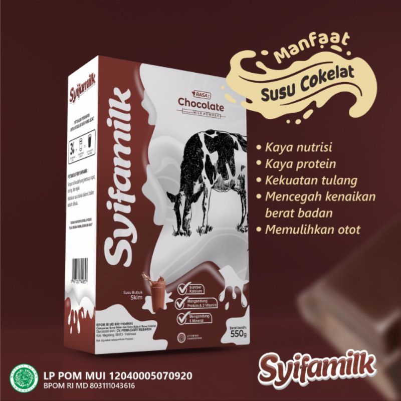 

Susu Sapi Syifamilk 550gr (Bubuk) Diet Gemuk Skim Fullcream