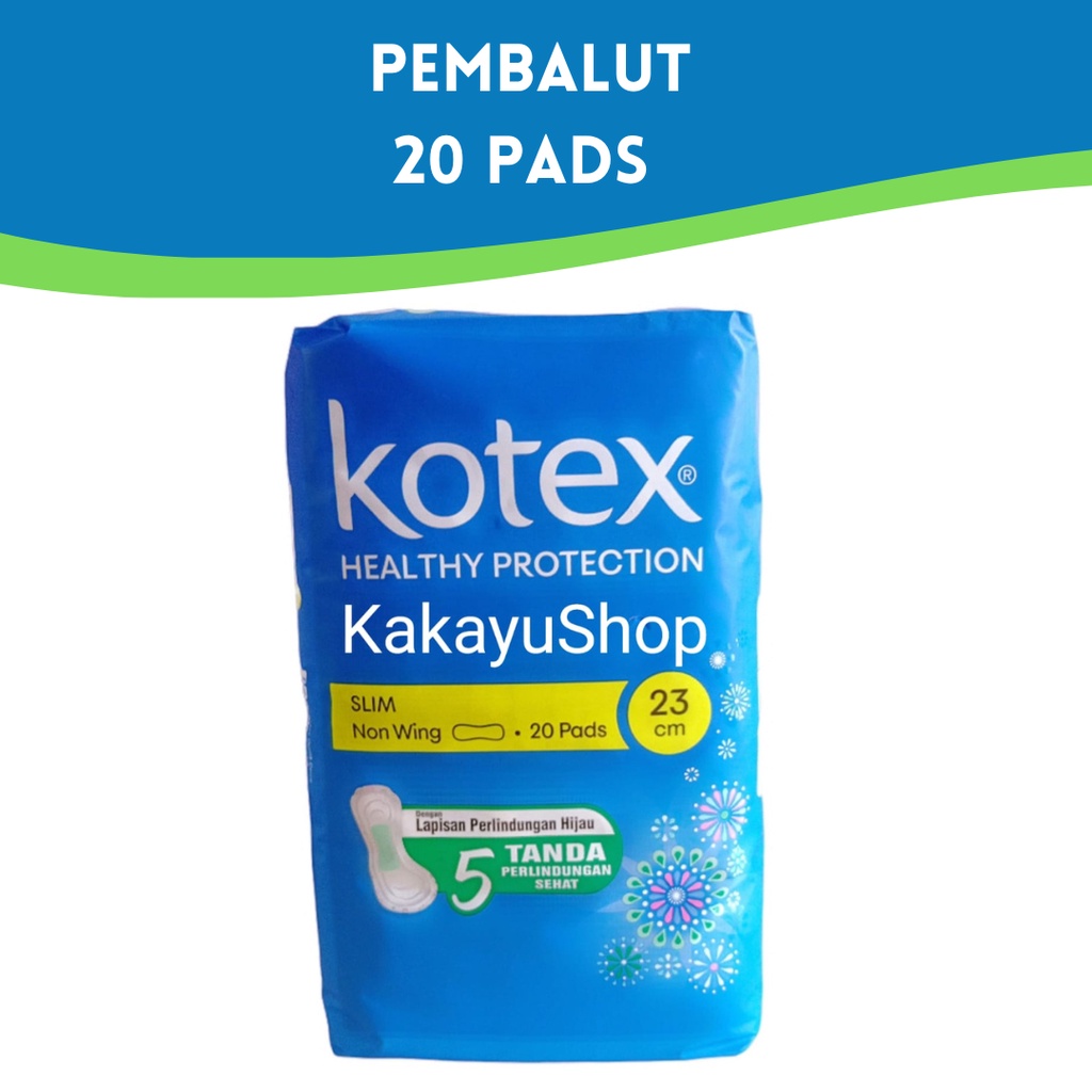 Kotex Healthy Protection Slim Non Wing 20 Pads - Pembalut