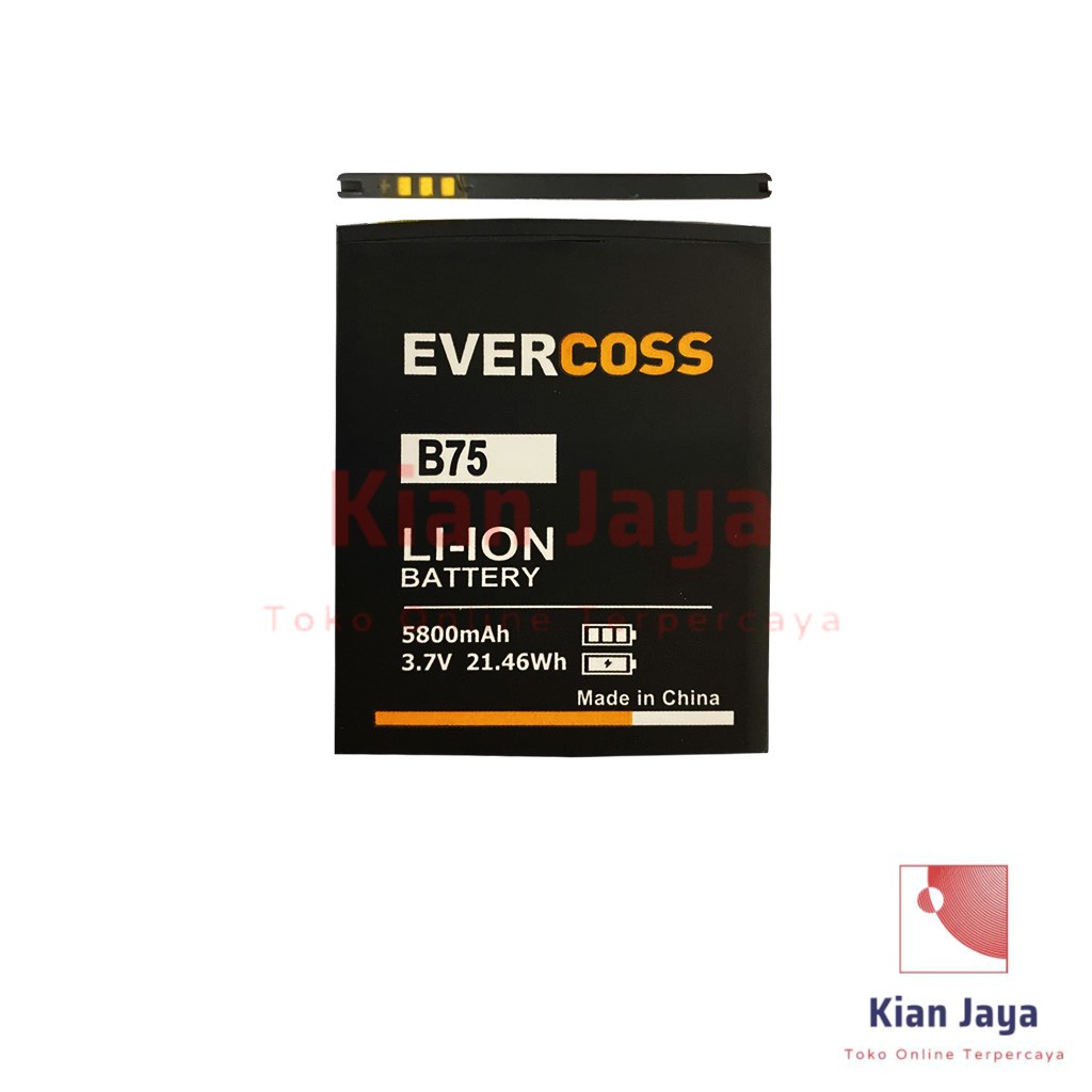 Baterai Evercoss B75 Elevate Y3 Plus Y3+ Original Double Power Batre Batrai Battery Hp Ori