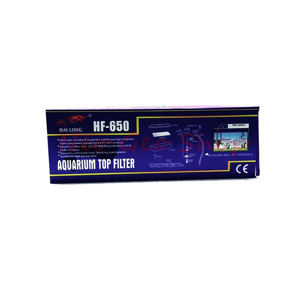 filter atas top lengkap aquarium aquascape hailong hf650 hf 650 hf-650