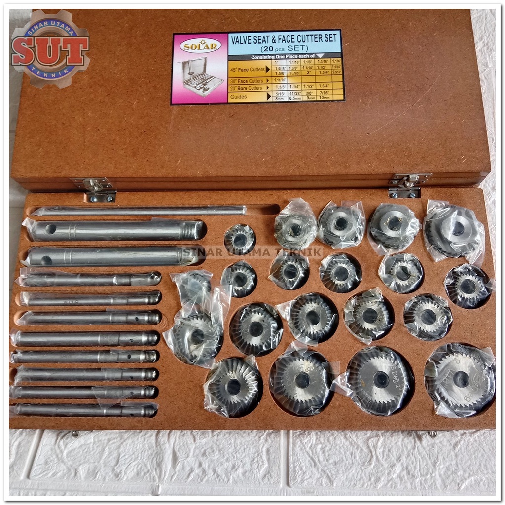 Cutter Valve seat isi 20 pcs seting klep motor dan mobil 20 pcs