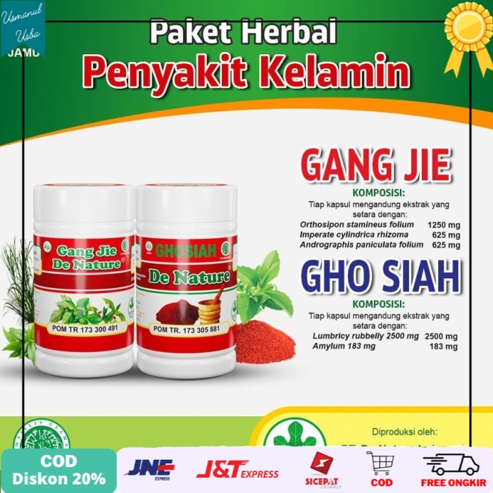 

◾COD◾ Obat Herbal Sipilis Raja Singa/Kencing Nanah/Gonore/ISK/PMS De Nature