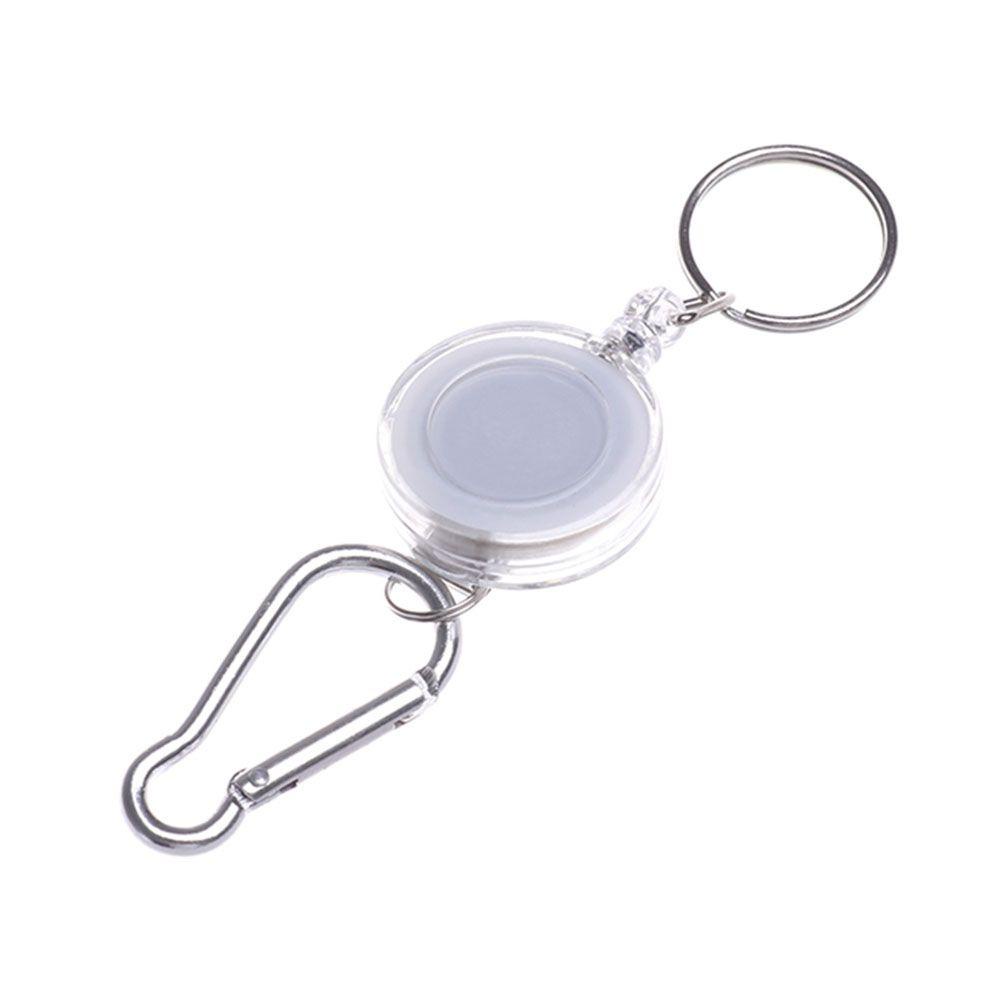 Lily Retractable Key Chain Portable Safety Coil Badge Gantungan Kunci Pancing