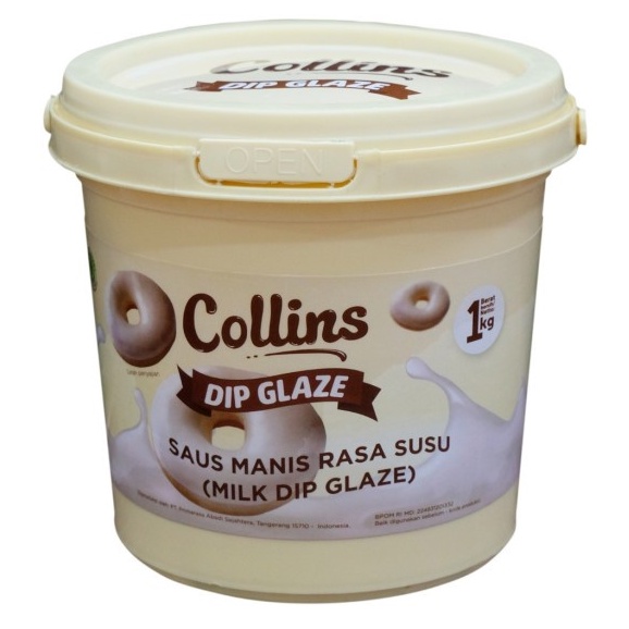 

[oddsolshop] pekanbaru/Collins Dip Glaze Milk 1KG / Saus Manis Rasa Susu