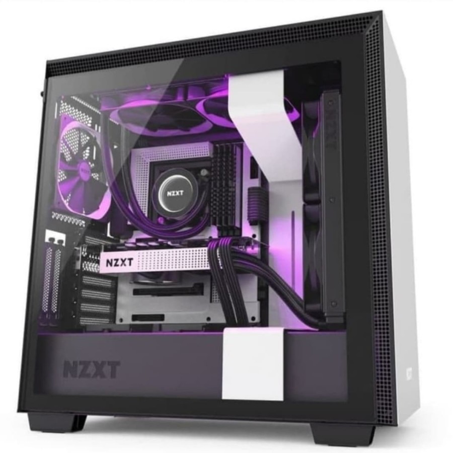 [tanpa palet kayu] Casing NZXT H710i RGB Matte Tempered Glass Mid Tower PC Case | ATX mATX mini-ITX EATX