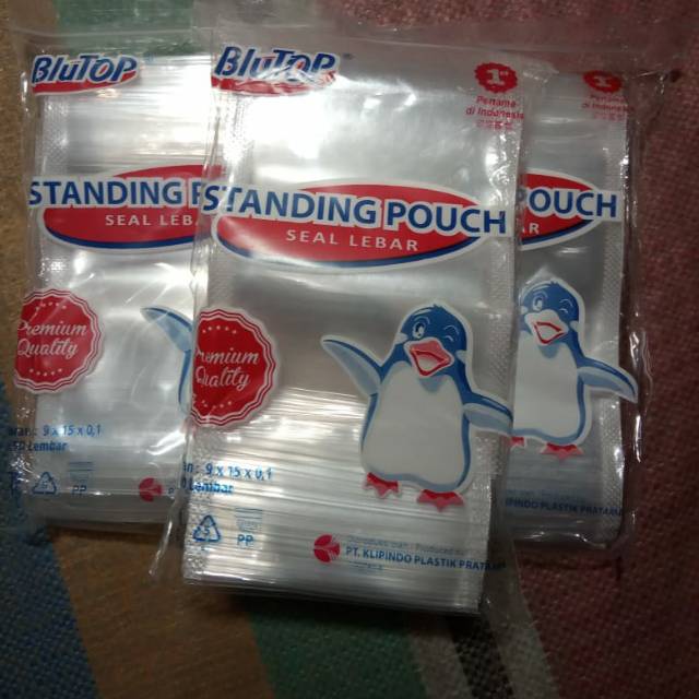 PALING BAIK!!! Plastik standing pouch 9x15 (50pcs)