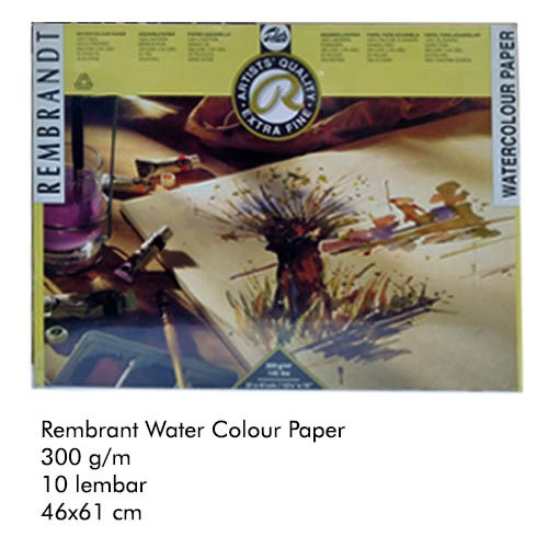 

Rembrandt Watercolour Paper 300 g/m2 46x61 cm 10 lembar - Buku Gambar