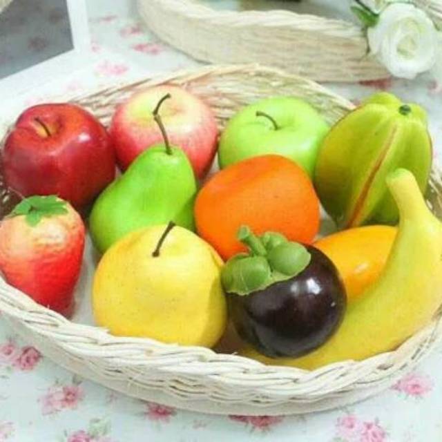 buah hias palsu artificial hiasan buah dummy buah replika buah buah hias hiasan buah pajangan buah