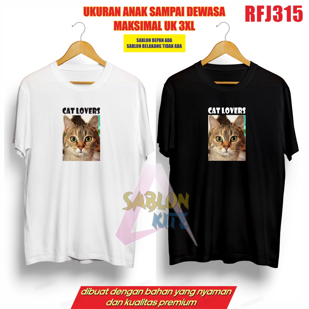 MURAH!!! KAOS KUCING RFJ315 UP TO 3XL