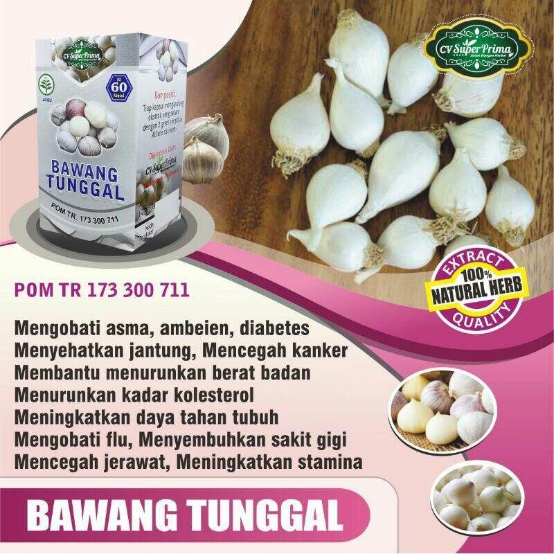 

Kapsul Bawang Tunggal Original Bawang extrak Garlik Herbal Kanker