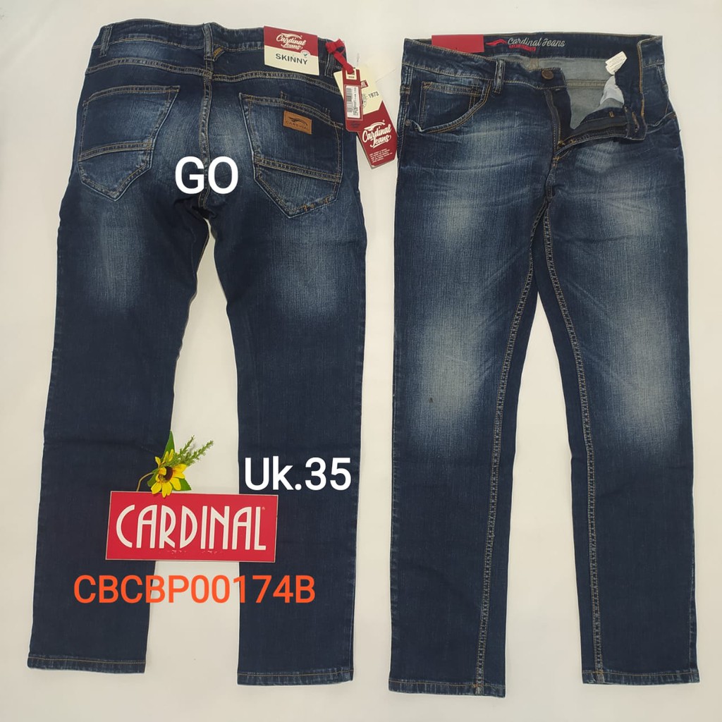 gof 35 CARDINAL CBCBP Celana Panjang Jeans Pria Pencil Stretch Slimfit Super Skinny Sobek Bermuda