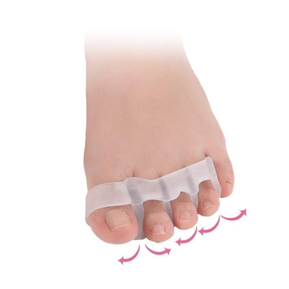 Suyo 1pasang Pemisah Jari Kaki Silikon Mudah Digunakan Perawatan Kesehatan Pereda Nyeri Align Toes Foot Care Tools