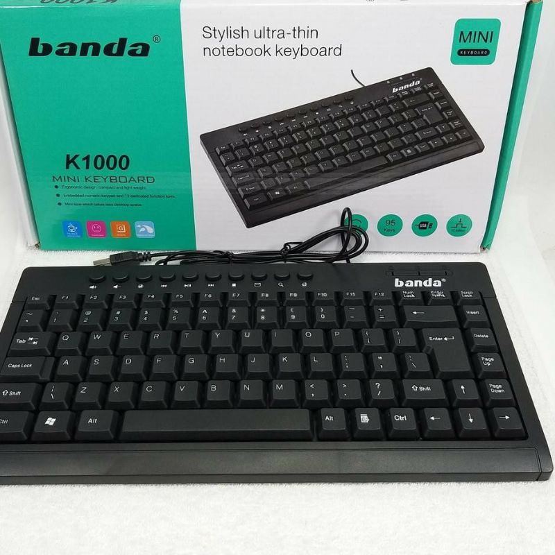 Keyboard Mini Multimedia BANDA K-1000 Usb Kabel