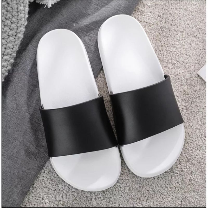 Sandal Slop Pria karet / Sandal Slide Pria / sendal slip on pria terbaru Unisex 39-43