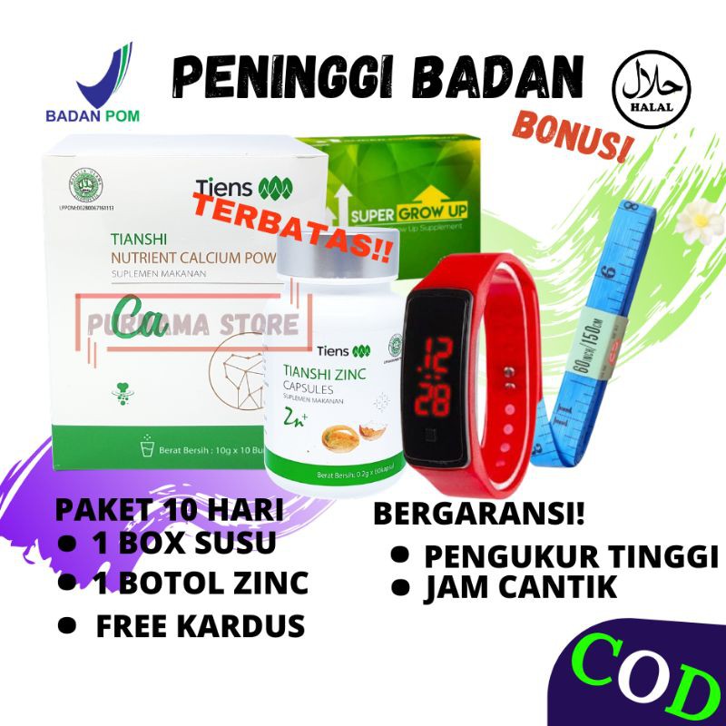 

OBAT TIENS SUSU SUPLEMEN PENINGGI BADAN AMPUH TINGGI SUPER GROW UP TERBAIK HYPERGROW GROWUP