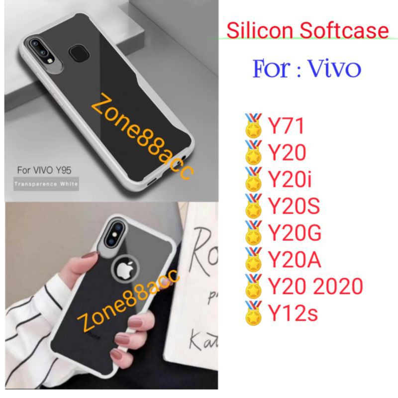 Case vivo Y71 Y20 Y20i Y20s Y20G Y20A Y12s 2020 Silicon Softcase Silikon Casing Cover Focus