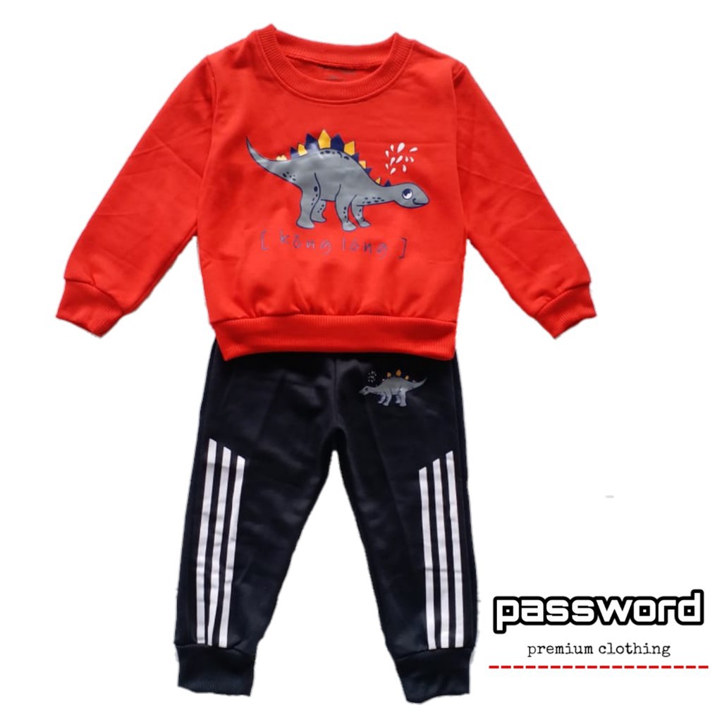 HappyOliver PASSWORD KONG LONG Setelan Anak Laki Laki 1 - 7 Tahun Baju Anak BerKualitas