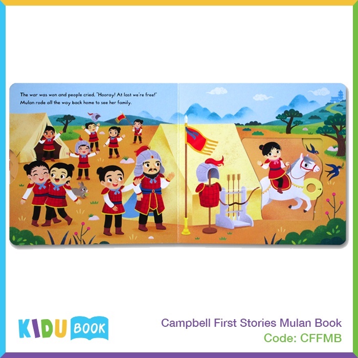 Buku Cerita Bayi dan Anak Campbell First Stories Mulan Book Kidu Toys