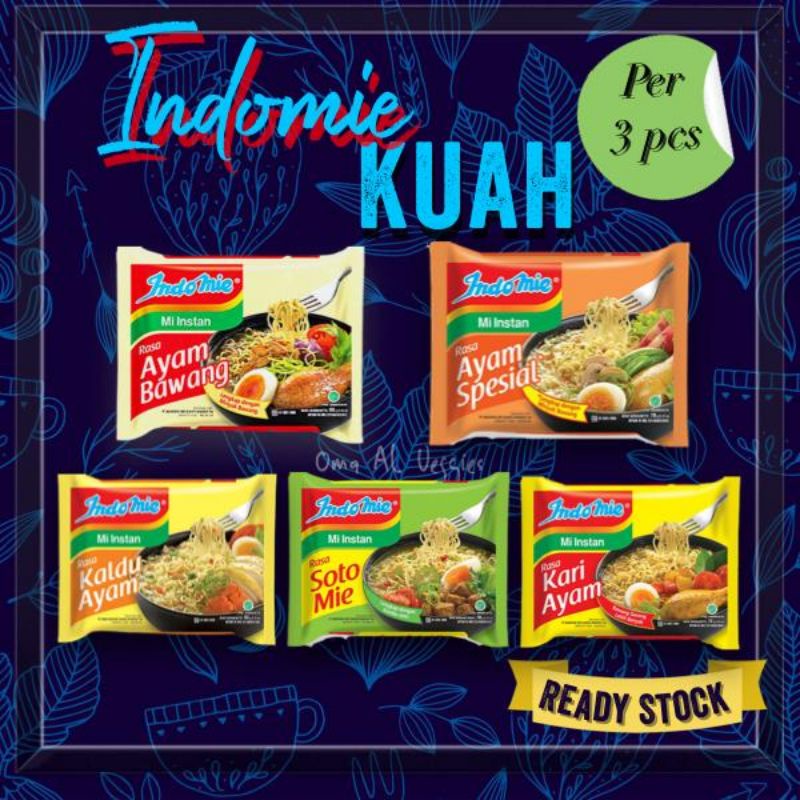 

ANEKA INDOMIE KUAH PER PACK ISI 3 PCS