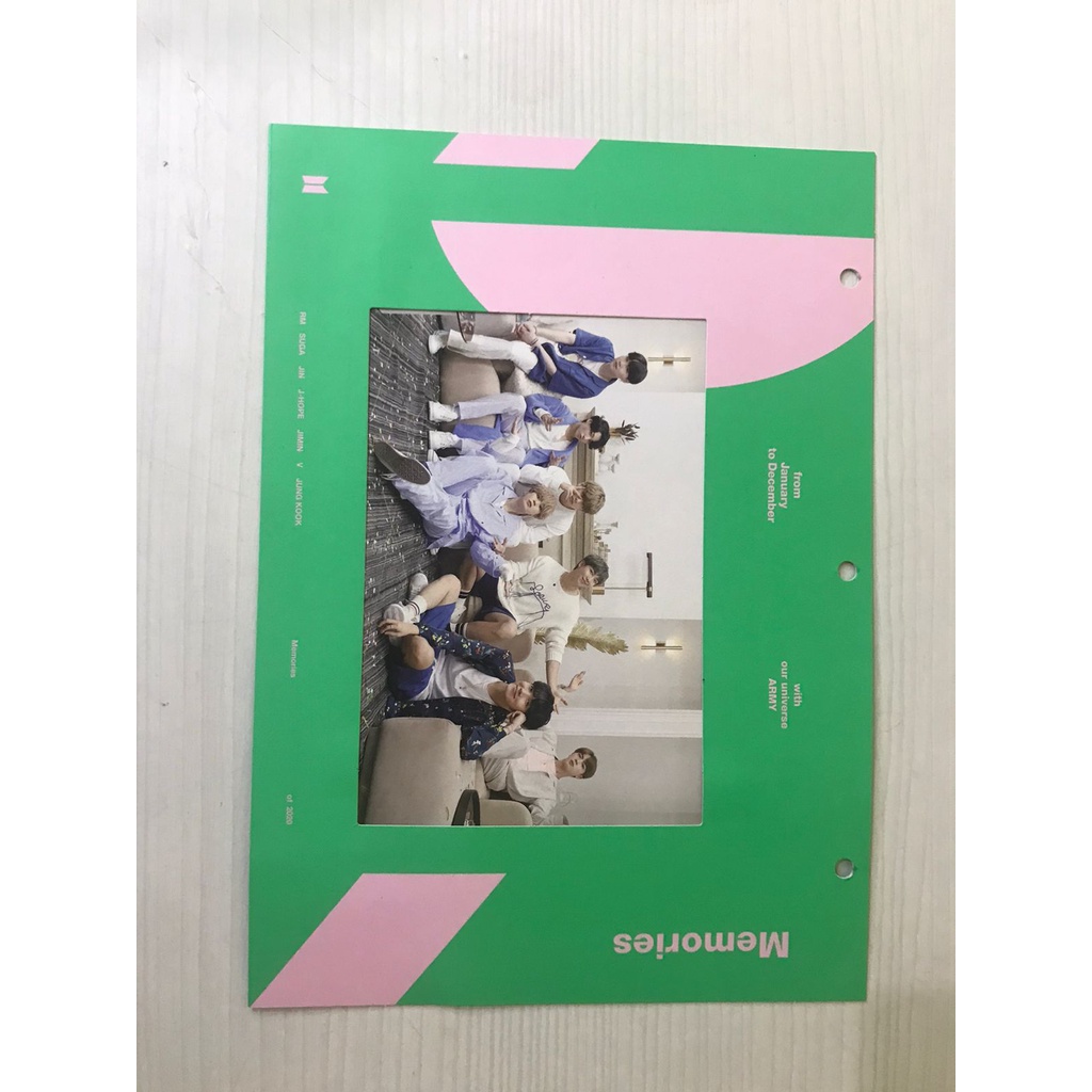 BTS POSTCARD GRUP MEMO 2020