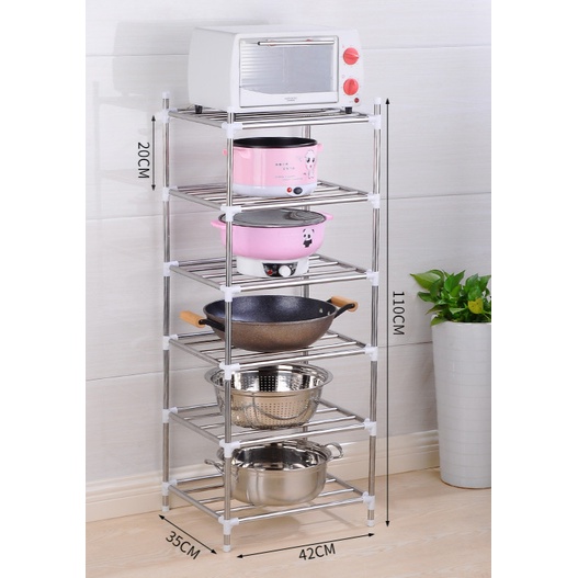 Stainless Steel Rak Multi Fungsi Penyimpanan Floor Assembly Pot Rak Kamar Mandi Wastafel Penyimpanan Organizer