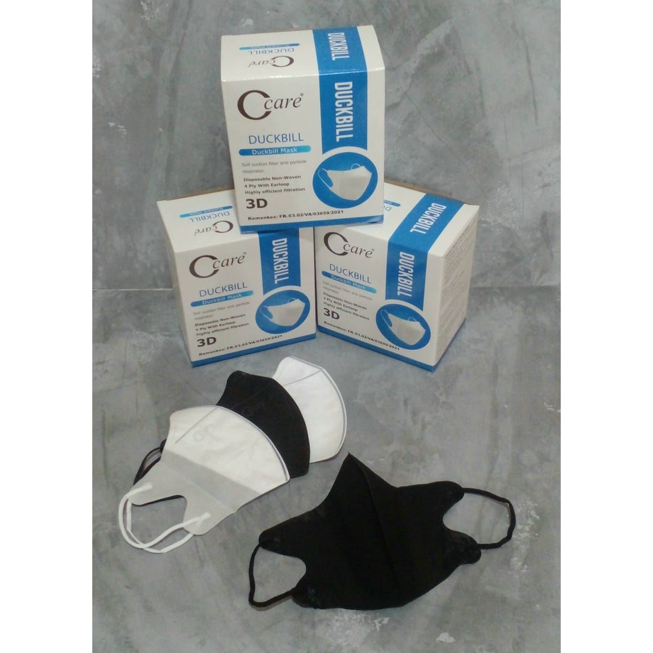 READY STOK MASKER DUCKBILL C CARE CCARE ISI 50 LBR RAINBOW PELANGI EMBOSS