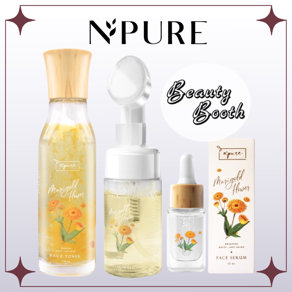 N'PURE Marigold Series | NPURE Facial Wash Facial Foam N Pure Toner Face Serum Eye Power Serum