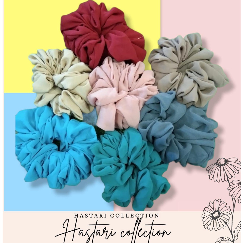 Ikat rambut scrunchie mini / kunciran / cemol hijab grosir ikat rambut grosir