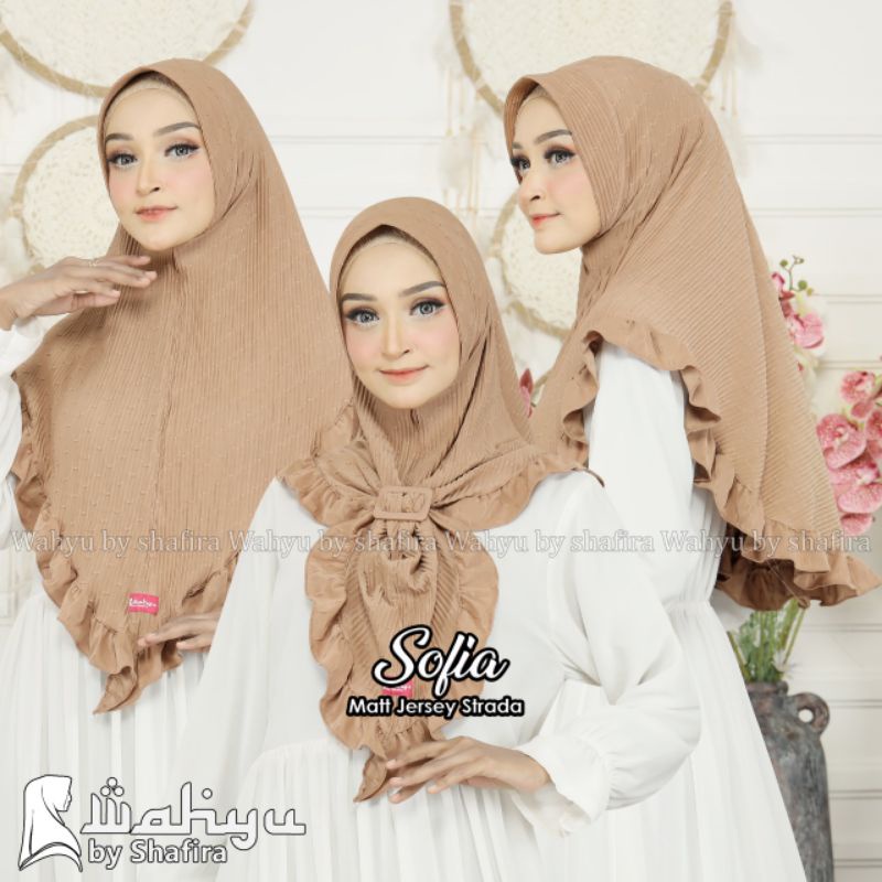 SOFIA FREE RING H ORI WAHYU BY SHAFIRA HIJAB PLISKET PADILA FREE RING BROSS