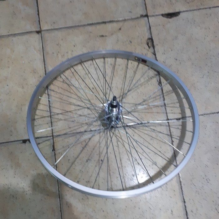 velg sepeda wheelset 24 maya aloy silver 36H