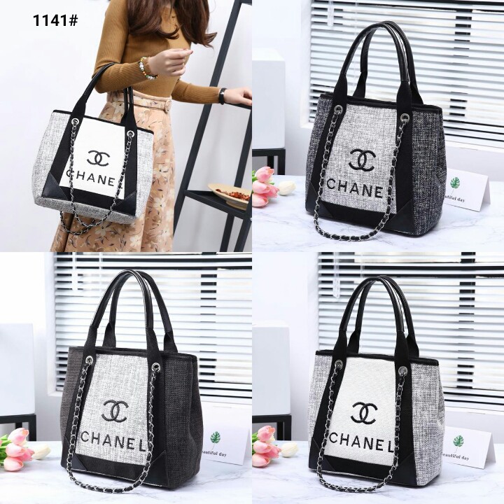 Chanel Kanvas Spring Summer Tote Bag..... Kode 1141