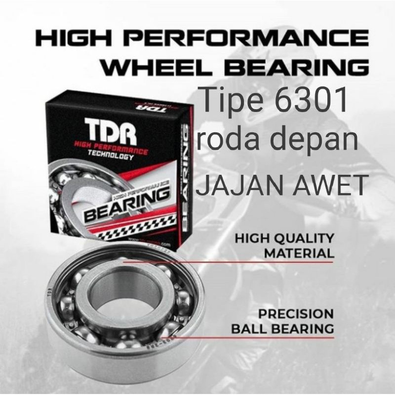 LAHER BEARING TDR RODA 6301 2RS ORIGINAL