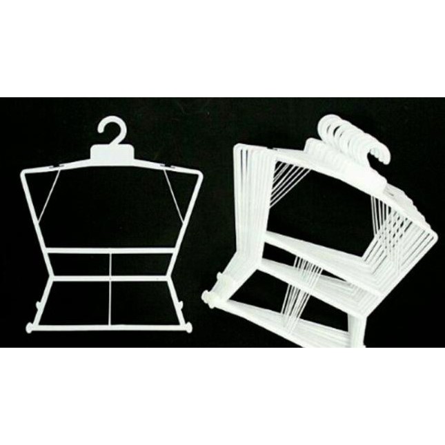 Hanger Layang 07 Tanggung. Gantungan Baju Setelan. Display Toko pcs