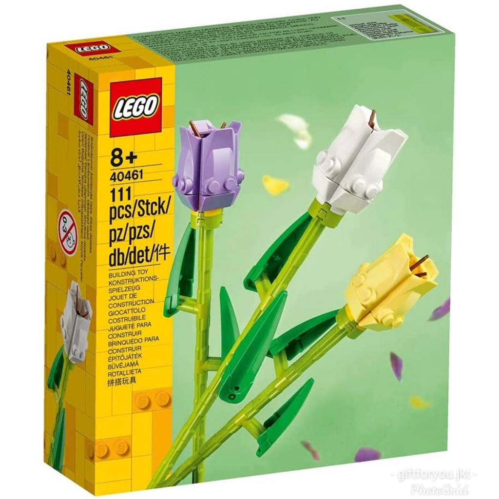 Lego Botanical 40461 Tulips Flower Bunga Mainan Bricks Tulip Flower Toy Collection Koleksi Gift Deko