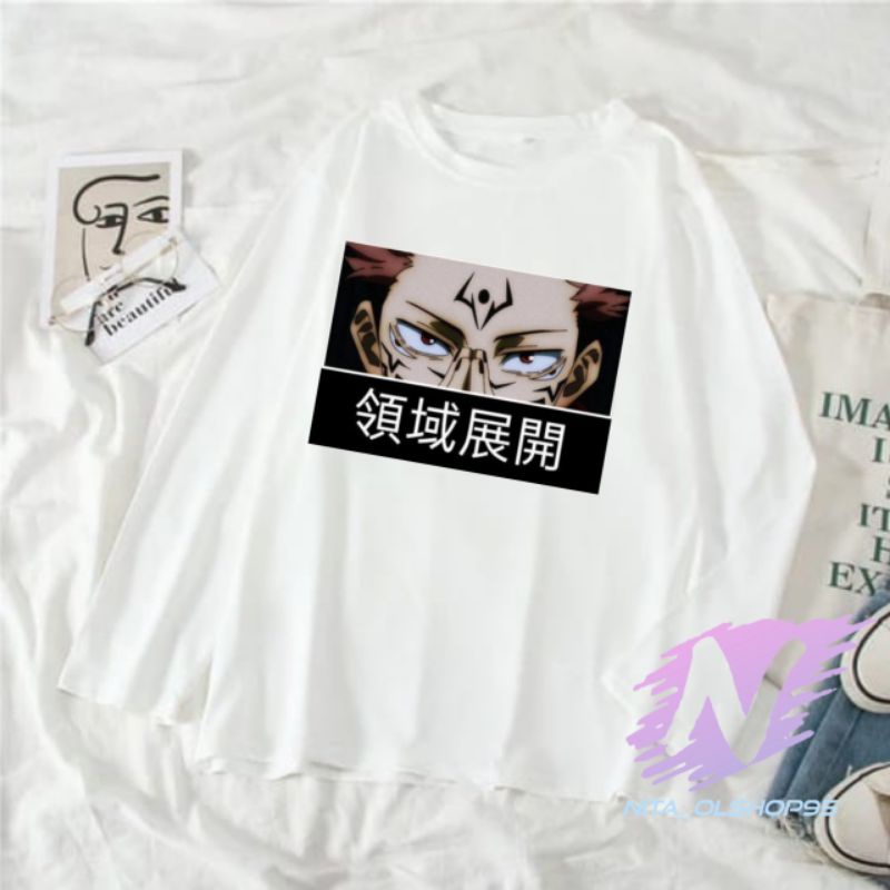 kaos jujutsu kaisen kaos anak lengan panjang anime