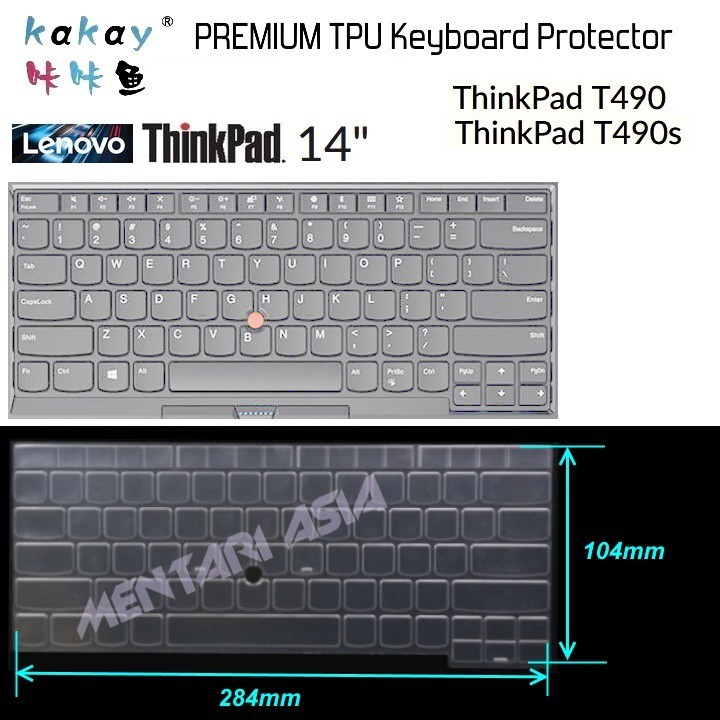Keyboard Protector Lenovo THINKPAD T490 -  Premium TPU Clear
