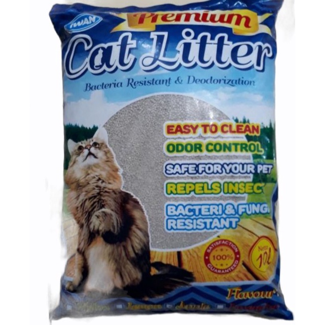 Cat litter / pasir gumpal wangi kucing 10L by iwan