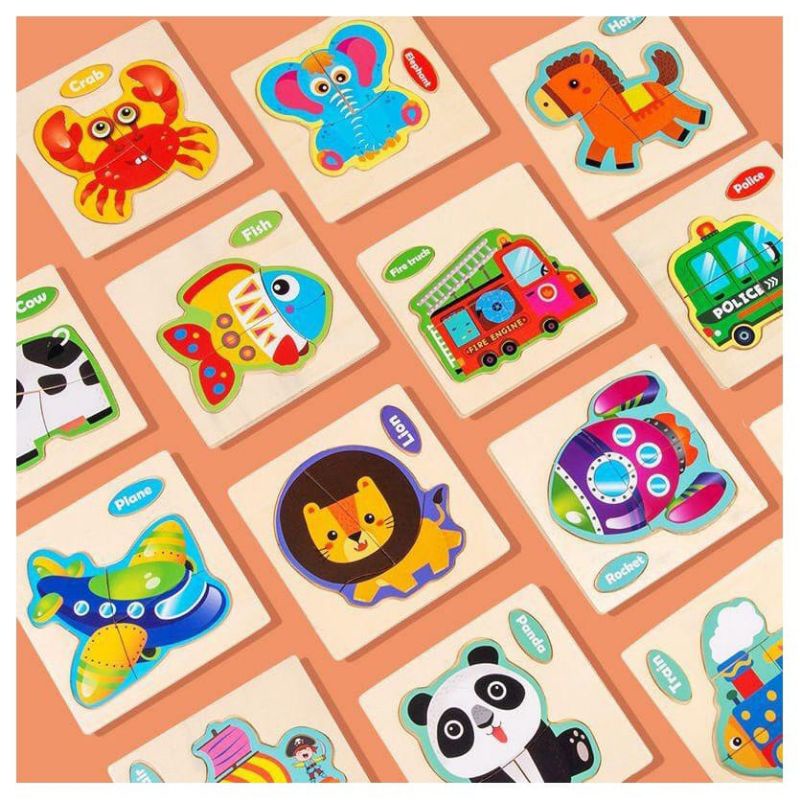 PUZZLE KAYU SUPER MINI CARTOON MIX