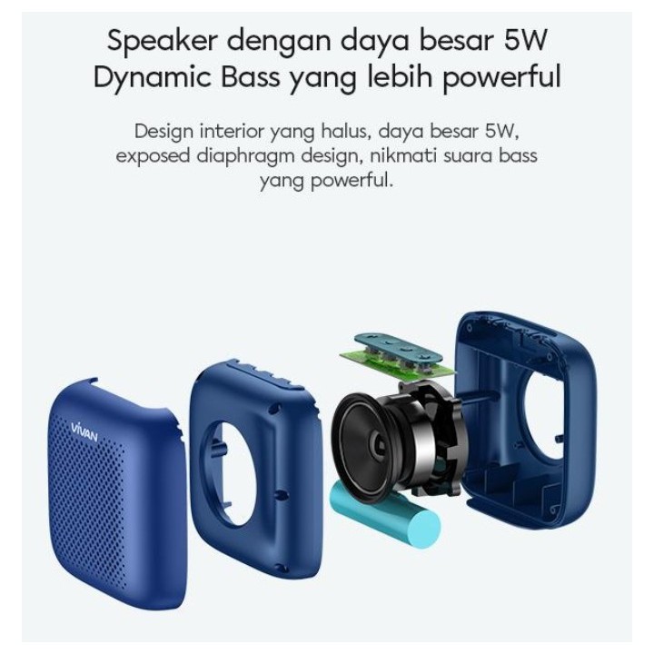 Speaker Bluetooth 5.0 Outdoor VIVAN VS1 WATERPROOF Garansi Resmi