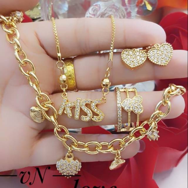 Xuping set perhiasan lapis emas 24k 2529