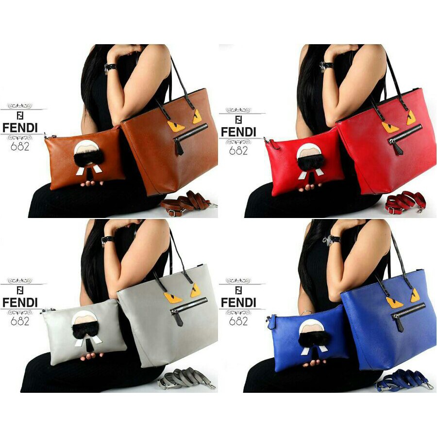 SALE FENDI MONSTER TOTE BAG 682