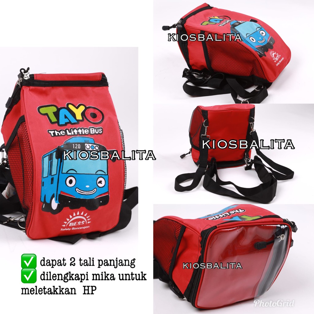 TAS MOTOR ANAK / TAS ANAK MOTIF KARAKTER / TAS JOK BONCENGAN MOTOR