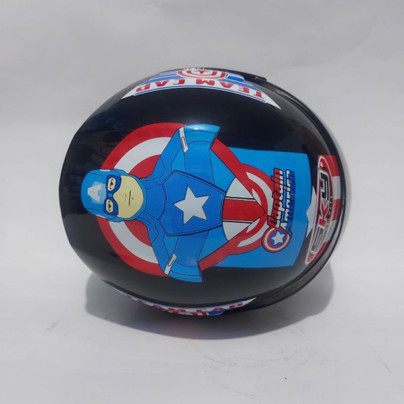 Helm Anak Sky Camptain America 3 SD 9 Tahun