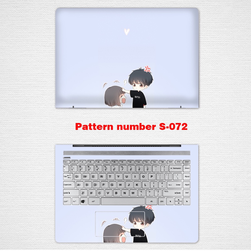 Stiker Skin Vinyl 2 Sisi Motif Kartun Lucu Untuk Laptop 11 / 12 / 13 / 14 / 15 / 17 Inch Lenovo E4-ITL ideapad 14 ALC7 G3 1514